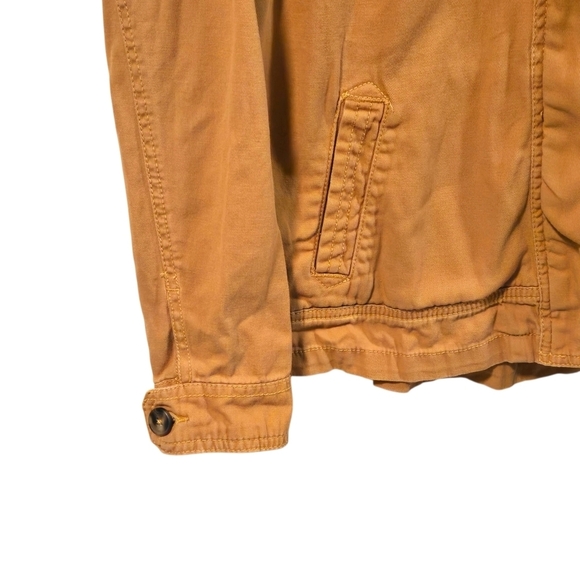 Maurices Mustard Yelllw Long Sleeve Lightweight Utility Jacket Size Large - Picture 5 of 8